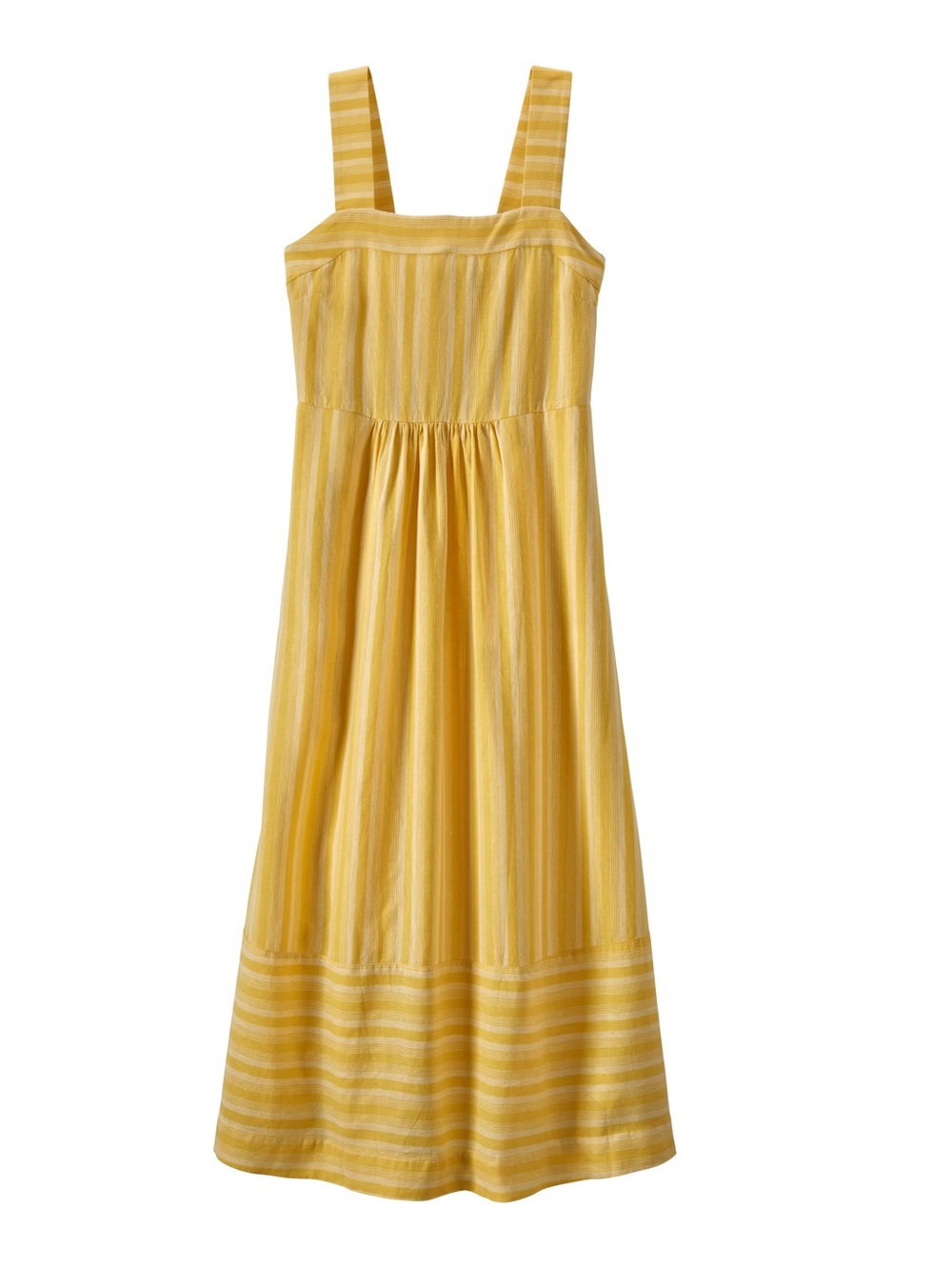 Patagonia Yellow Striped Garden Island Dress size small